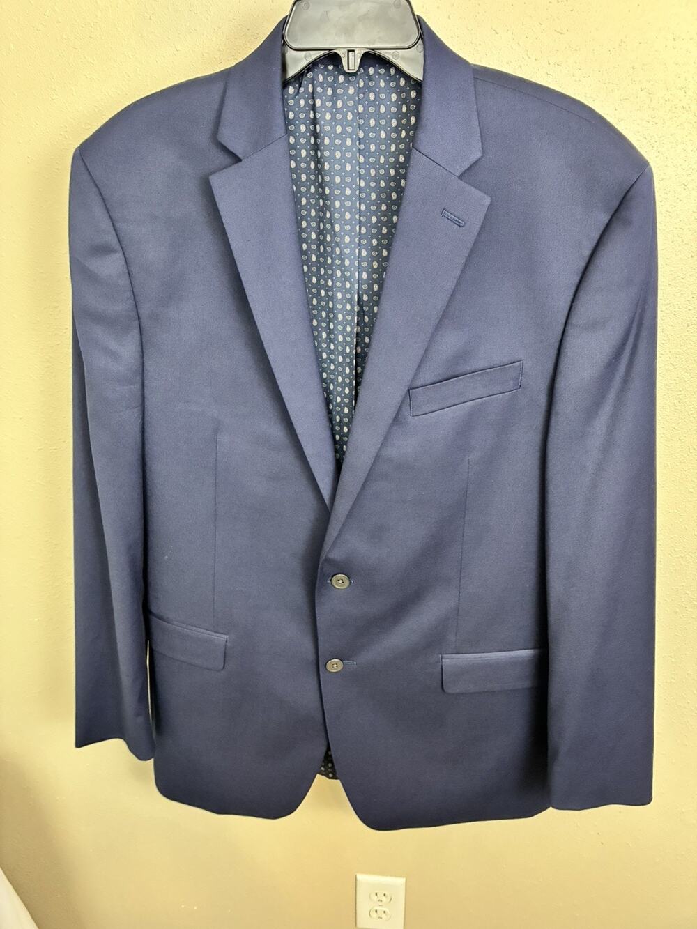 Chaps Deep Blue Jacket 40L Classic Fit 2-Button single Vent Poly/Rayon